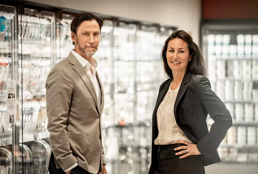 Axfood’s President and CEO, Klas Blakow, and Simone Margulies, Managing Director of Hemköp and Tempo.
