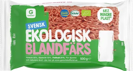 Garant's new packaging for organic meat, flowpack