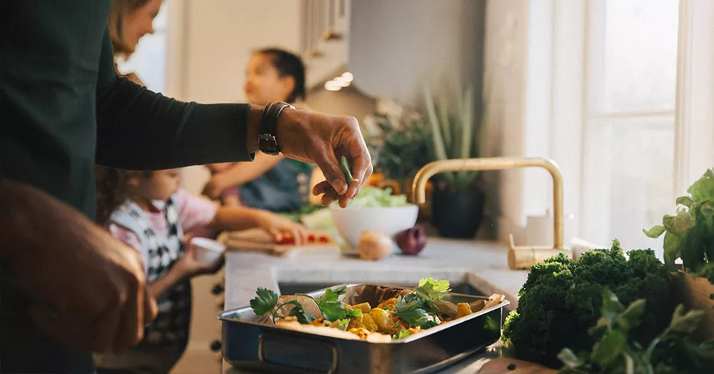 dinner serving