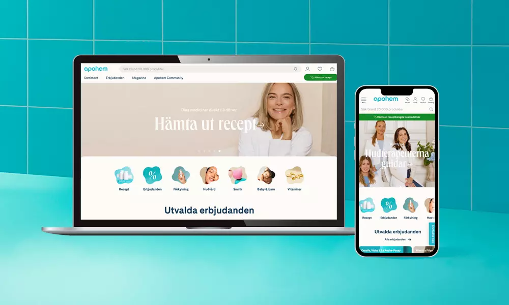 Apohem.se on a screen
